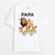 Papa Lion Et Ses Enfants Lions Version Clair - Cadeau Personnalisé | T-shirt pour Homme