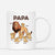 Papa Lion Et Ses Enfants Lions - Cadeau Personnalisé | Mug pour Homme