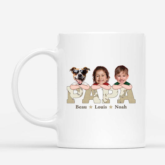 2333MFR1 mug papa ses enfants et ses animaux personnalise_d6242098 19ba 47c4 9661 463aba516368