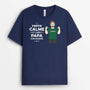 2335AFR1 t shirt restez calme et laissez papa papy sen occuper personnalise