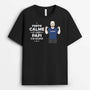 2335AFR2 t shirt restez calme et laissez papa papy sen occuper personnalise