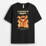 2338AFR1 t shirt la bande a papa papy lion bande dessinee personnalise_2