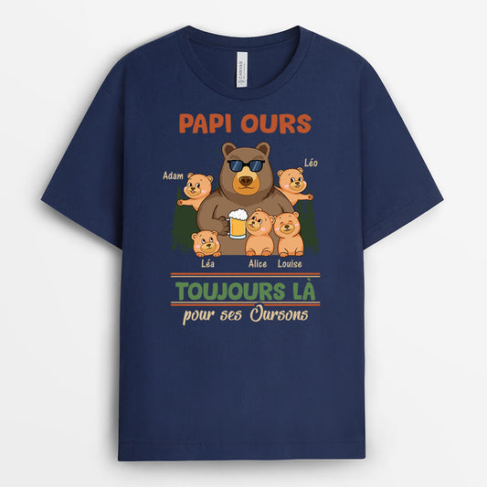 2339AFR1 t shirt papa papy ours toujours la pour ses oursons personnalise_2e0aa34f 5cf1 429b a90d 0bd380a6e4c6