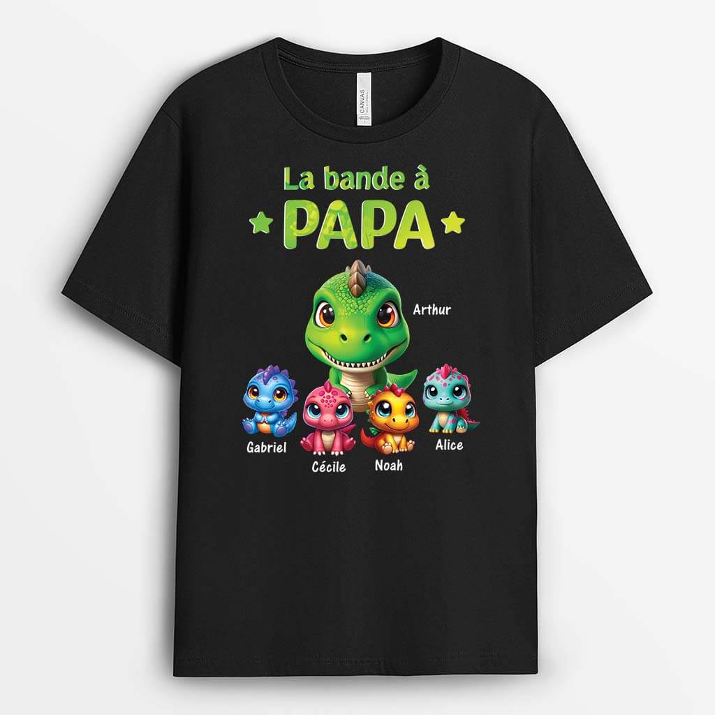 La Bande À Papa/Papy Dinosaures 3D - Cadeau Personnalisé | T-shirt pour Homme