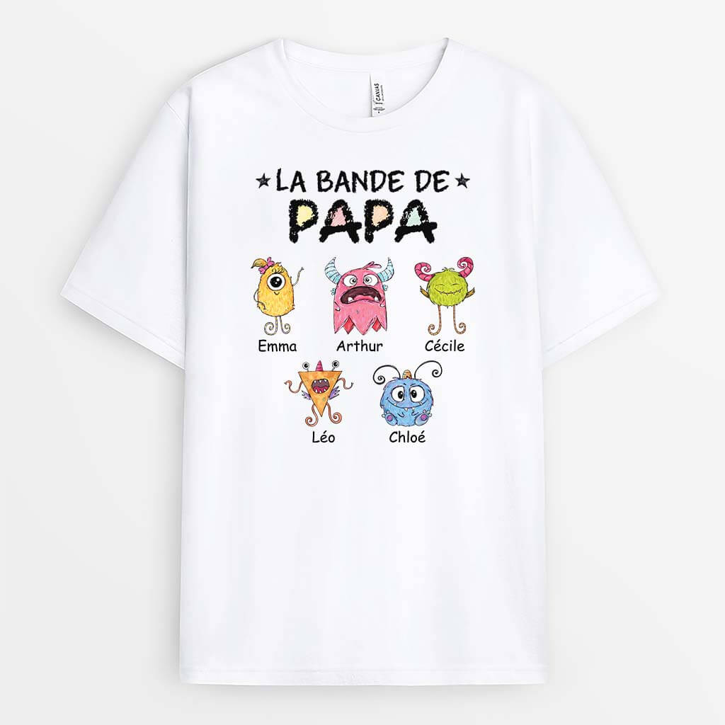 La Bande À Papa/Papy Monstre Dessin - Cadeau Personnalisé | T-shirt pour Homme