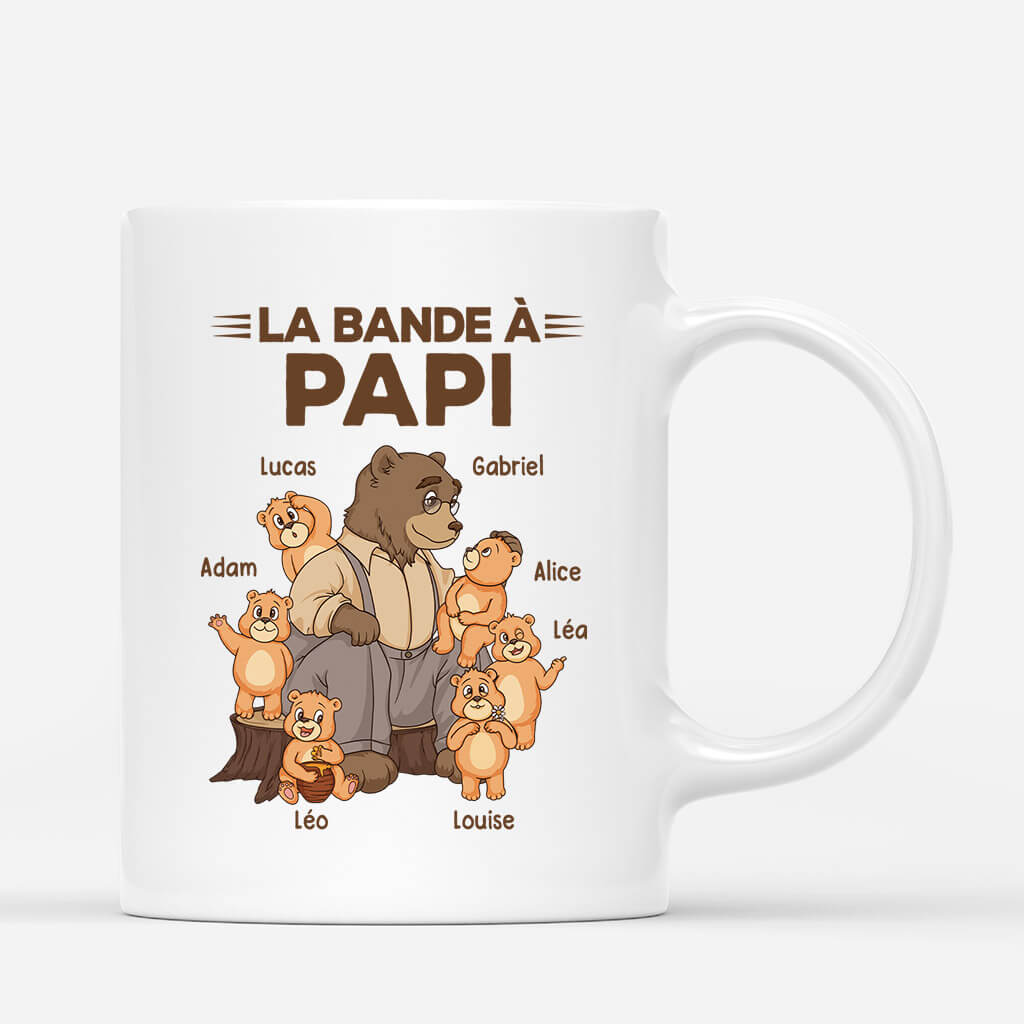 La Bande À Papa/Papy Ours Avec Vêtements Élégants - Cadeau Personnalisé | Mug Pour Homme