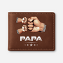 2407JFR1 portefeuille en cuir personnalise pour papa bosses de poing 2407j5h5b