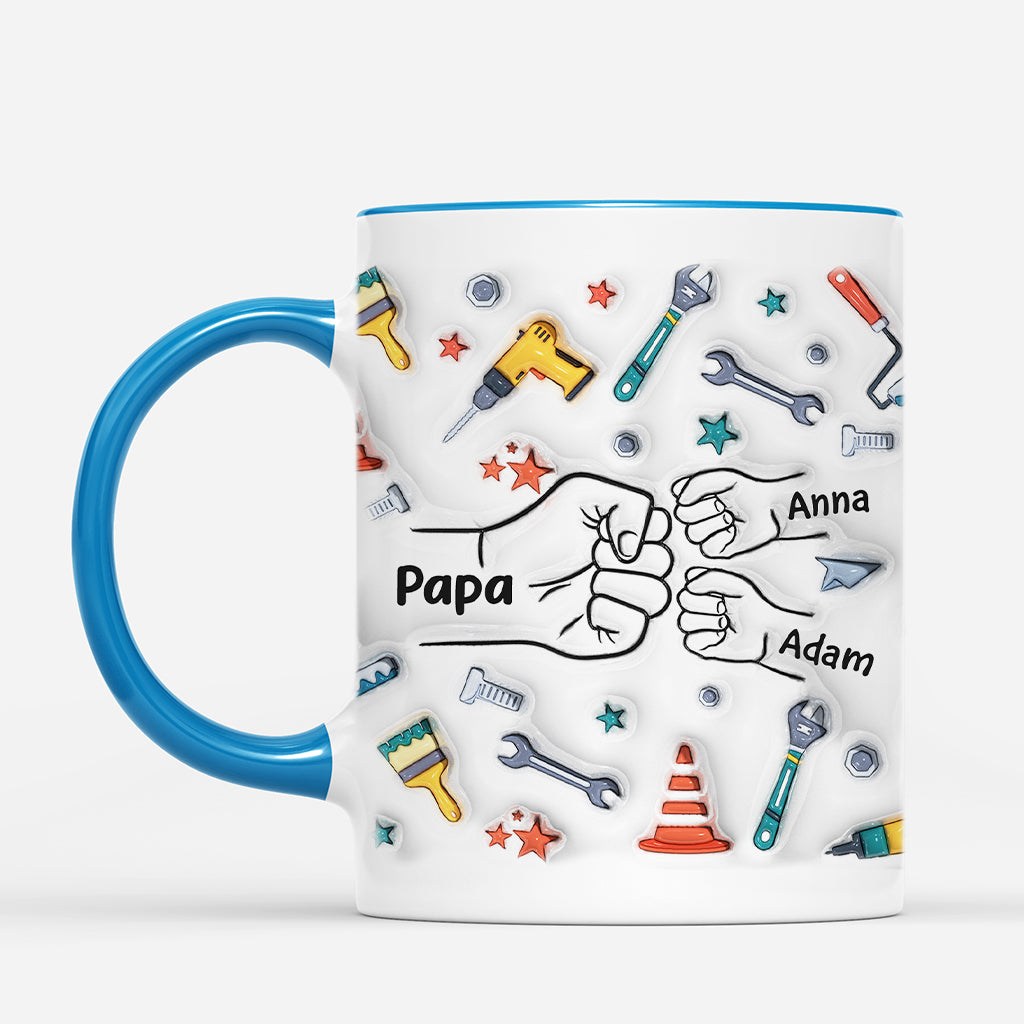 2409MFR2 mug papa reparateur bosses de poing 3d personnalise