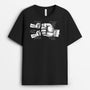 2427AFR1 t shirt bosses de poing avec mur de briques monochrome personnalise