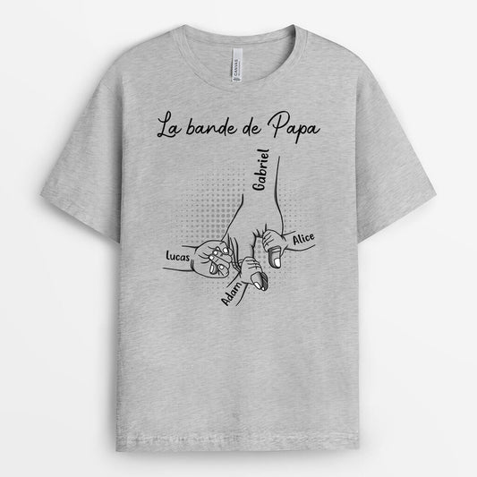 2428AFR2 t shirt la bande a papa tenant les maints avec points personnalise_589fe7ea b8ac 4fb8 95d7 cf612efd63cb