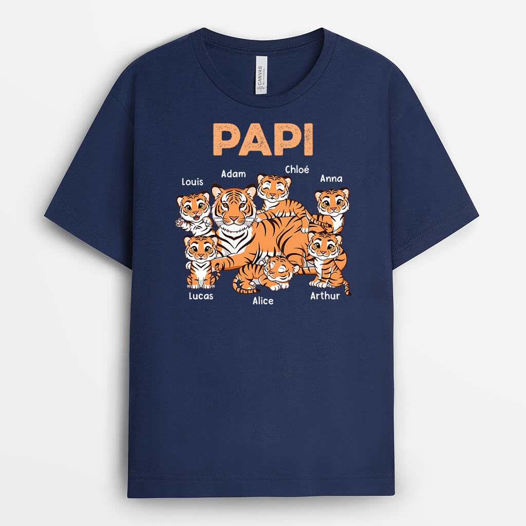2436AFR2 t shirt papa famille de tigres personnalise_53bc0640 d84a 4ba8 885c ba6ce963a0bf