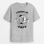 2438AFR2 t shirt personnalise lequipe de papa football version monochrome 2438a587b