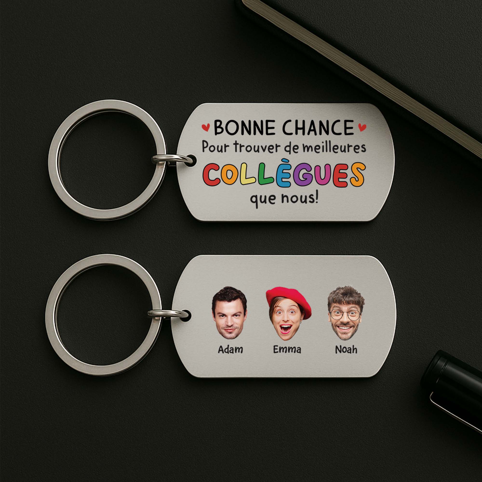 2449JFR2 porte cle aluminium personnalise meilleures collegues avec visages 2449j8l5o_c8449253 801d 4f0e 89dc ecdcfbe78575
