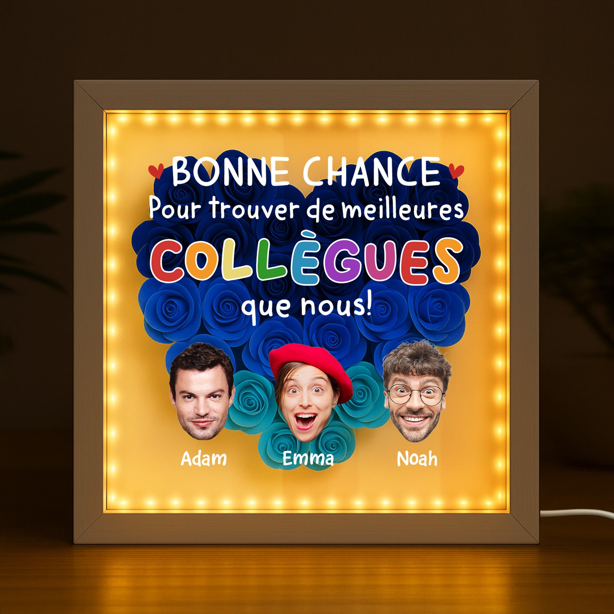 2449OFR2 boite a fleurs personnalise avec visages meilleurs collegues que nous 2449o8l5o