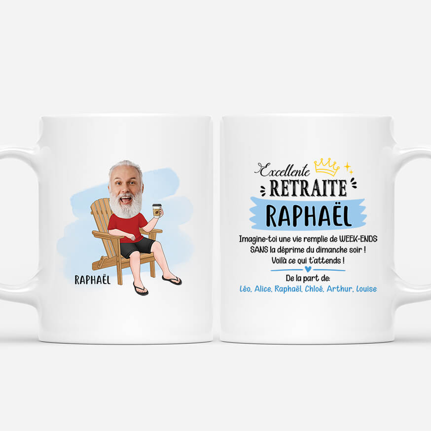 Mug Excellente Retraite Personnalisé