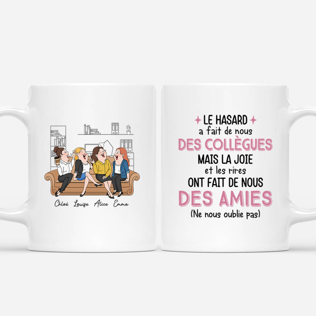 Le Hasard A Fait De Nous Des Collègues - Cadeau Personnalisé | Mug pour Collègue