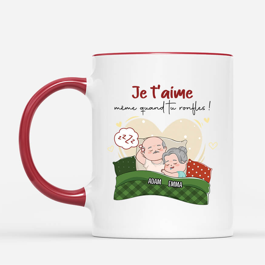 2477MFR2 mug je taime meme quand tu ronfles personnalise