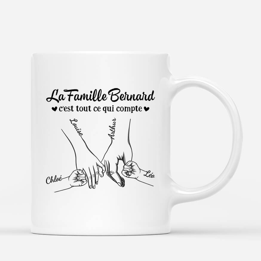 La Famille, C'est Tout Ce Qui Compte - Cadeau Personnalisé | Mug Pour Famille