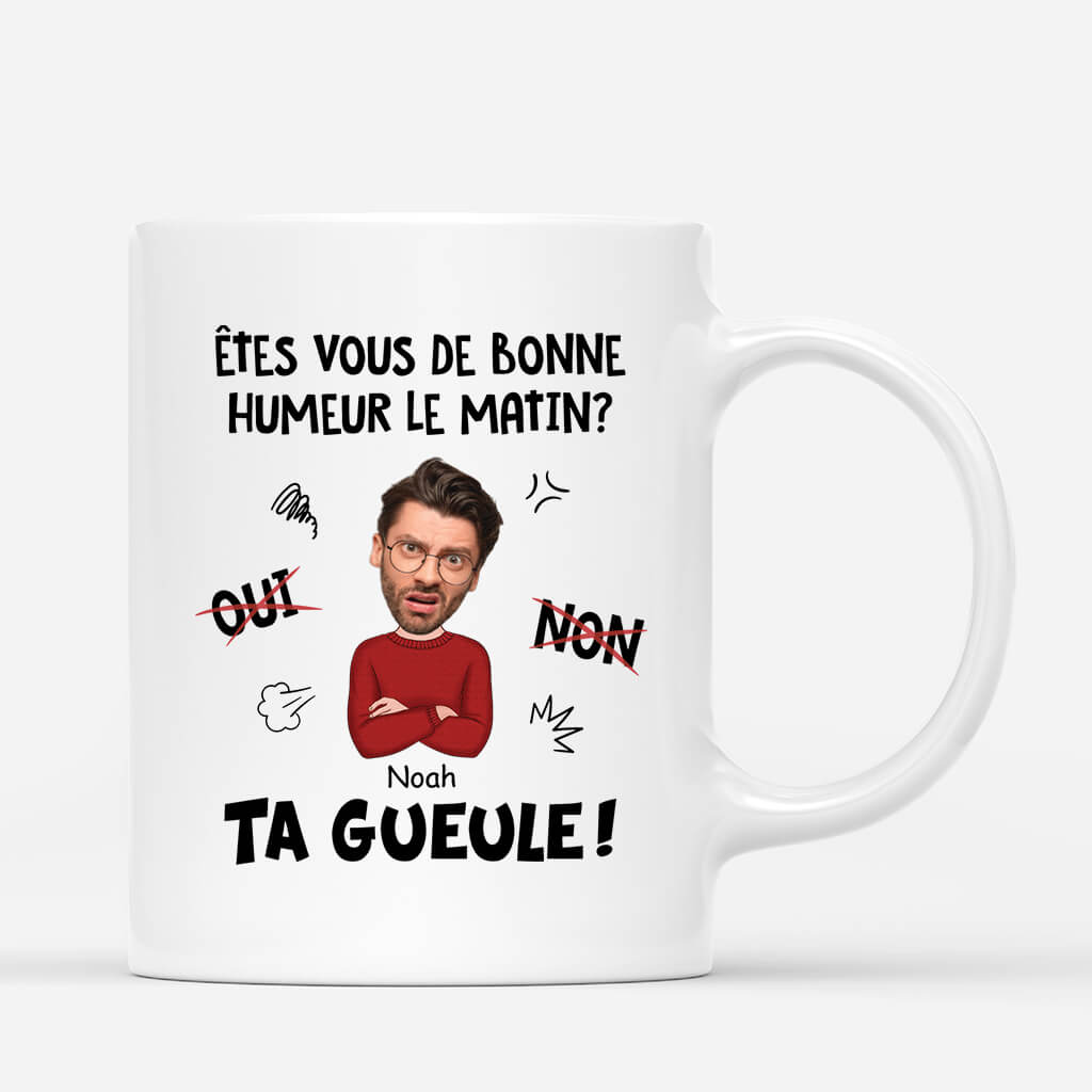 Êtes-Vous De Bonne Humeur Le Martin - Cadeau Personnalisé | Mug Pour Homme