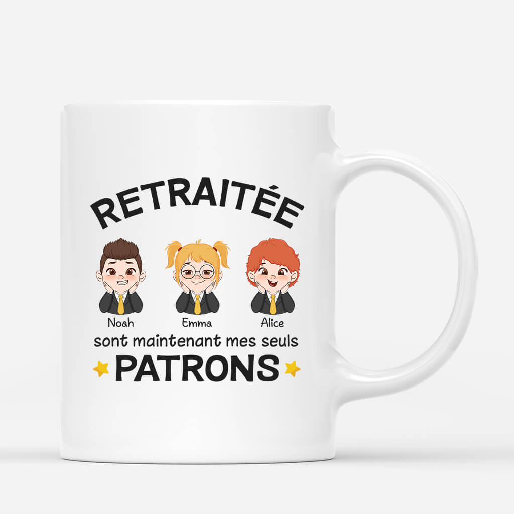 Retraité, Maintenant Mes Seuls Patrons - Cadeau Personnalisé | Mug Pour Retraite