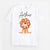 Lion Avec Crinière De Fleur - Cadeau Personnalisé | T-shirt Pour Enfant