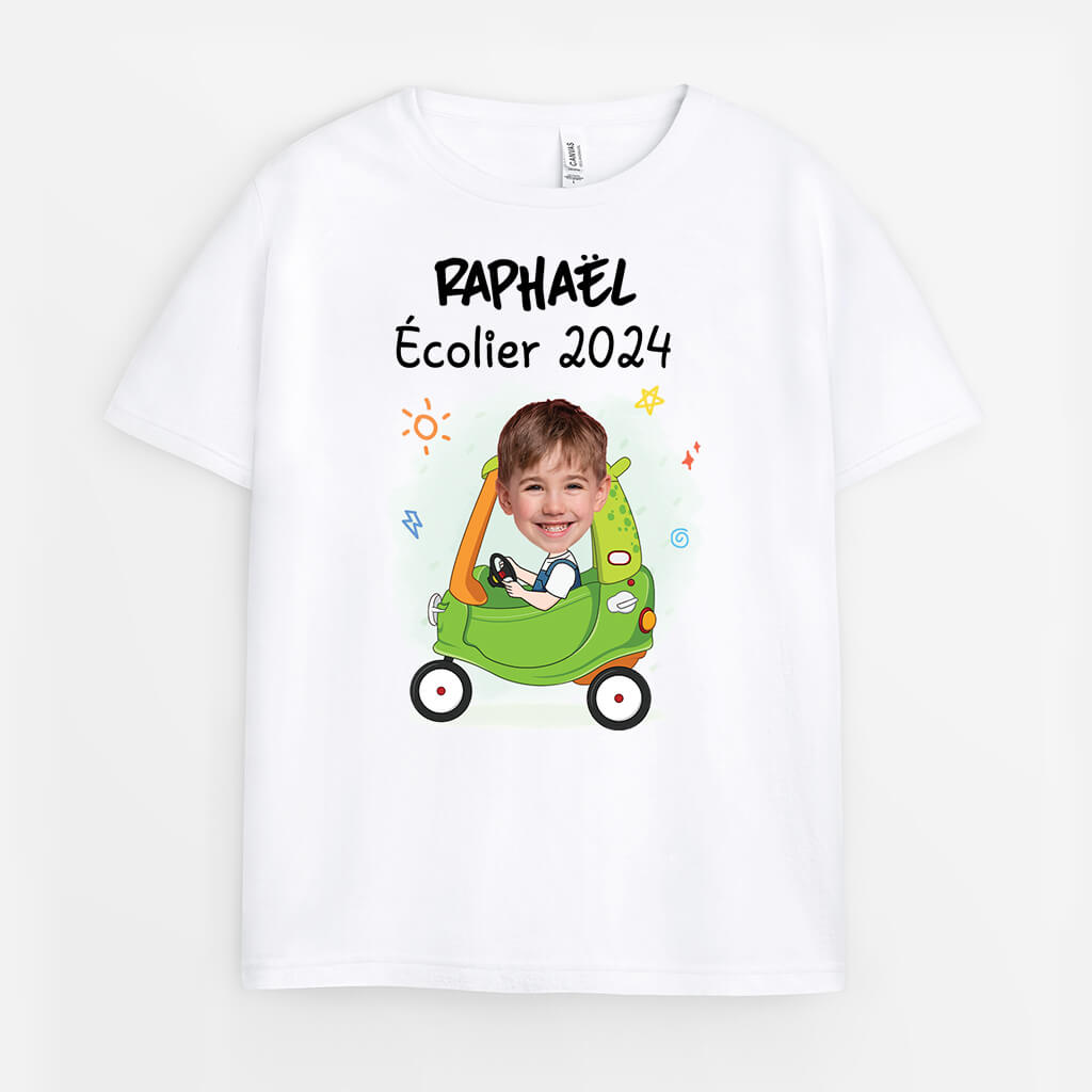 Écolier 2024 - Cadeau Personnalisé | T-shirt Pour Enfant