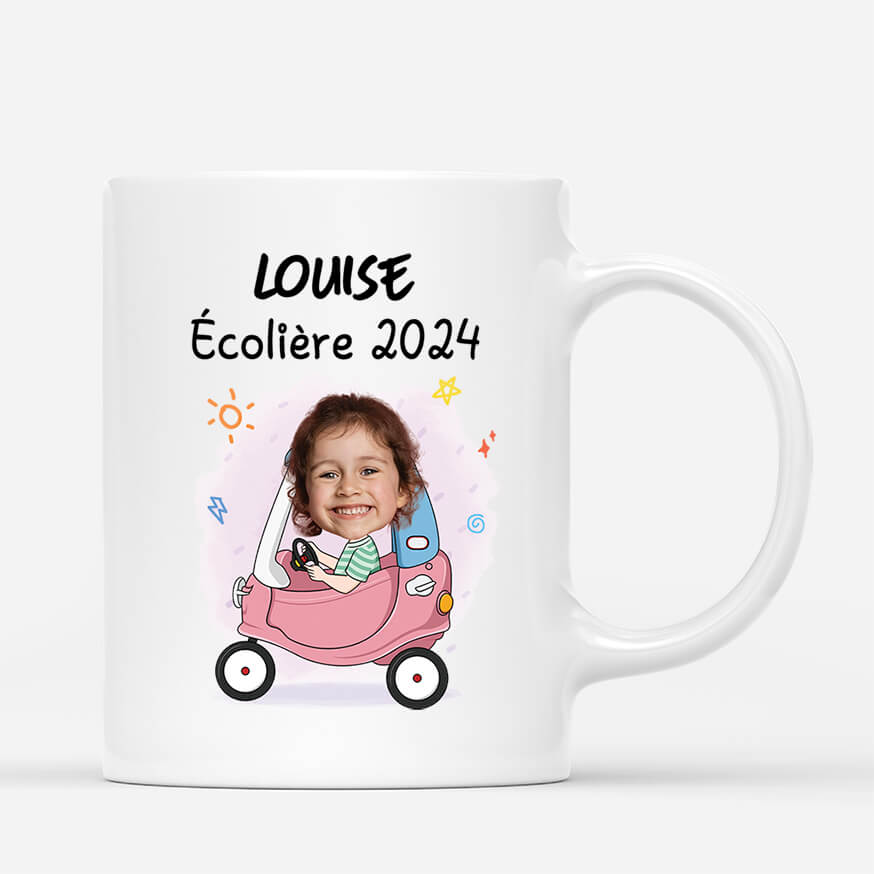 Écolière 2024 - Cadeau Personnalisé | Mug Pour Enfant