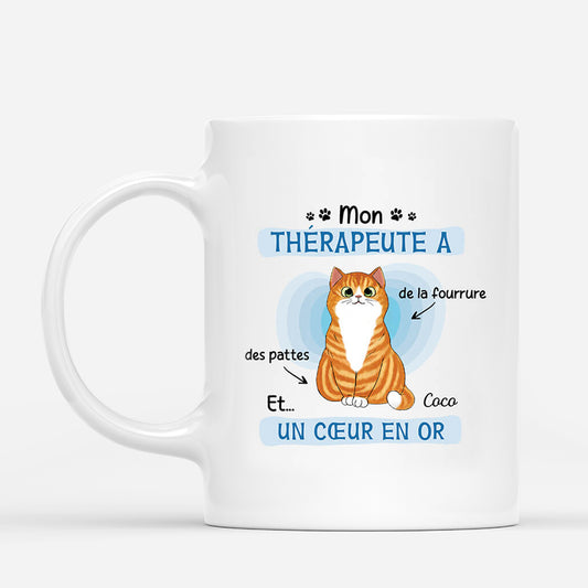 2593MFR1 mug mon therapeute chat avec fourrure des pattes et un coeur en or personnalise_6191589a 1704 477c a8ac 342629fcd257