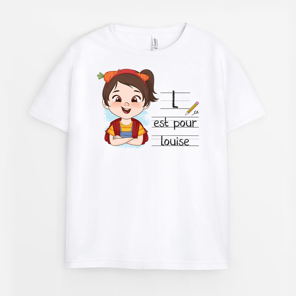 La Maternelle Avec Alphabet - Cadeau Personnalisé | T-shirt Pour Enfant