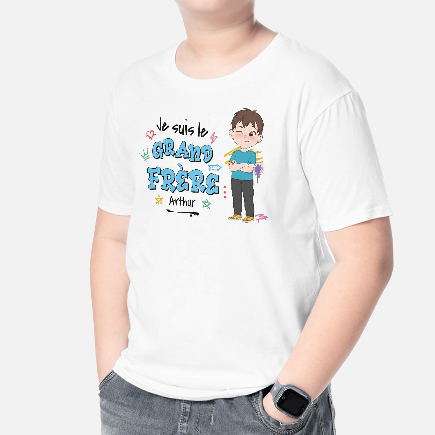 2606AFR1 t shirt je suis la soeur personnalise_edba7d76 f210 4ec5 b0c9 6ee1e72934e6