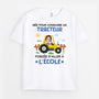 2609AFR1 t shirt ne_e_ pour conduire un tracteur personnalise
