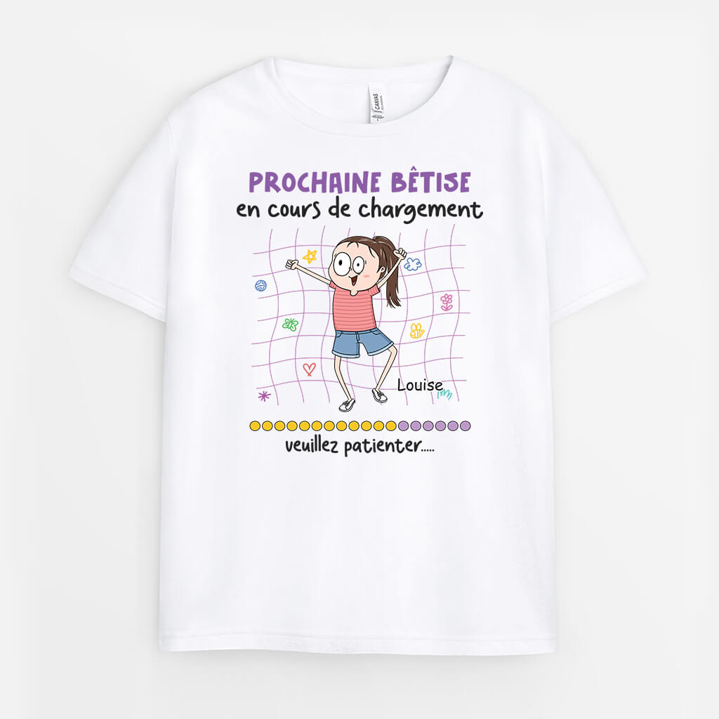 Prochaine Bêtise - Cadeau Personnalisé | T-shirt Pour Enfant