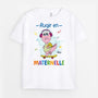 2615AFR1 t shirt rugir en maternelle personnalise