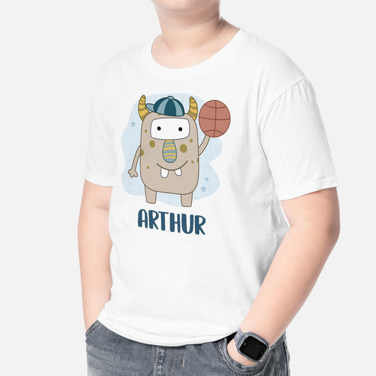 2619AFR2 t shirt monstre enfant sportif personnalise