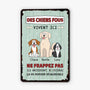 2642EFR1 des chiens fous vivent ici  plaque personnalisee pour amoureux des chiens_d9c1b3ab 991d 4191 a37e a16688ba181b