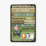 2643EFR2 les regles du jardin de stephanie avec chats  des chiens fous vivent ici  plaque personnalisee pour amoureux des chats_9f2ddccf b839 4f94 8ad8 a70238f0de91