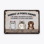 2645EFR1 ne laissez pas sortir les chats  plaque humoristique chat