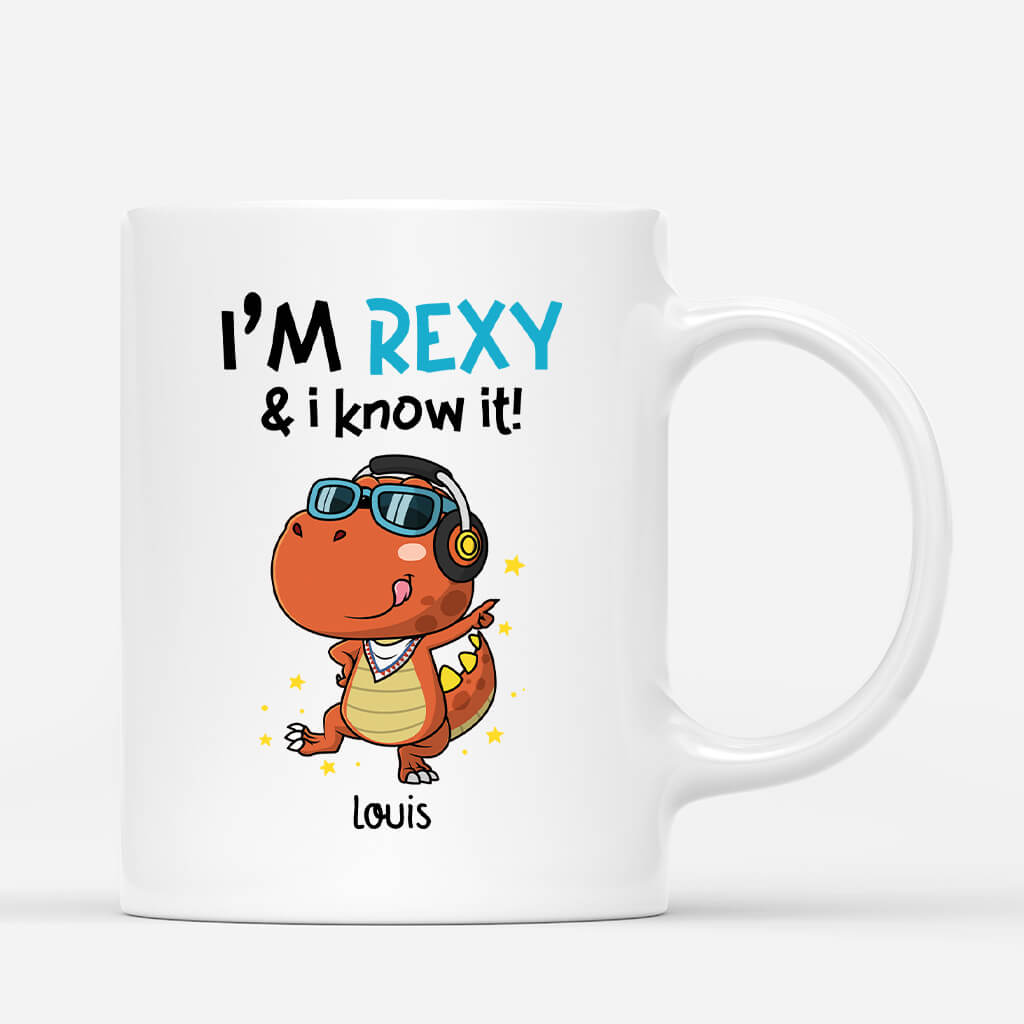 Je Suis Rexy Et Je Le Sais - Cadeau Personnalisé | Mug Humour Pour Homme
