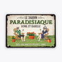 2674FR1 le jardin paradisiaque  plaque jardin personnalisee pour famille_0e14de1a 2d8a 450b bc1b b15cf474ccbc