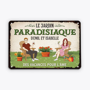 2674FR2 le jardin paradisiaque  plaque jardin personnalisee pour famille_88002b1e 3e8d 4524 b17e 3d6ec00cbcc1