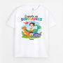 2675AFR1 experte en dinosaures t shirt enfant fille personnalise