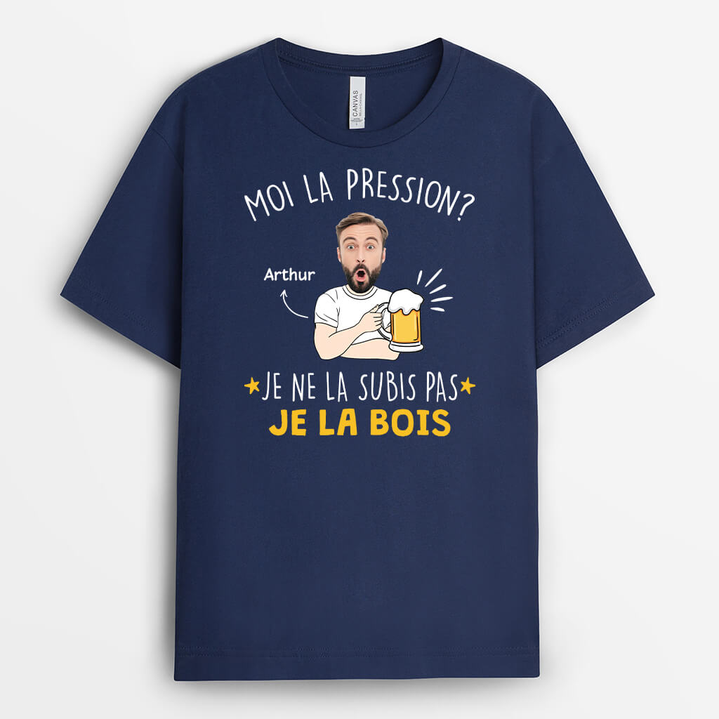 Je Ne La Subis Pas, Je La Bois - Cadeau Personnalisé | T-shirt Pour Homme