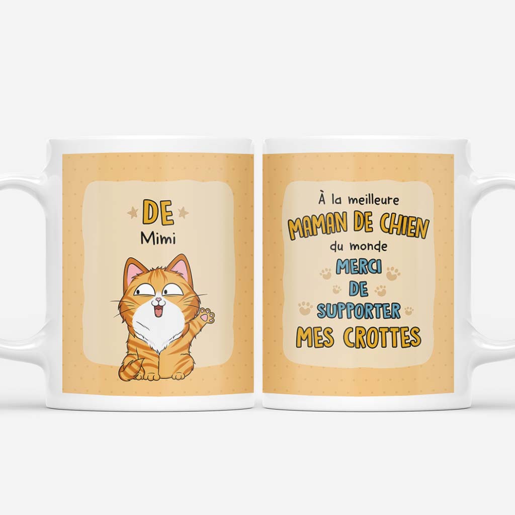 2694MFR1 de milo merci de supporter mes crottes mug personnalise animaux humour_9688c309 8c2b 458f b223 1abc173465d3