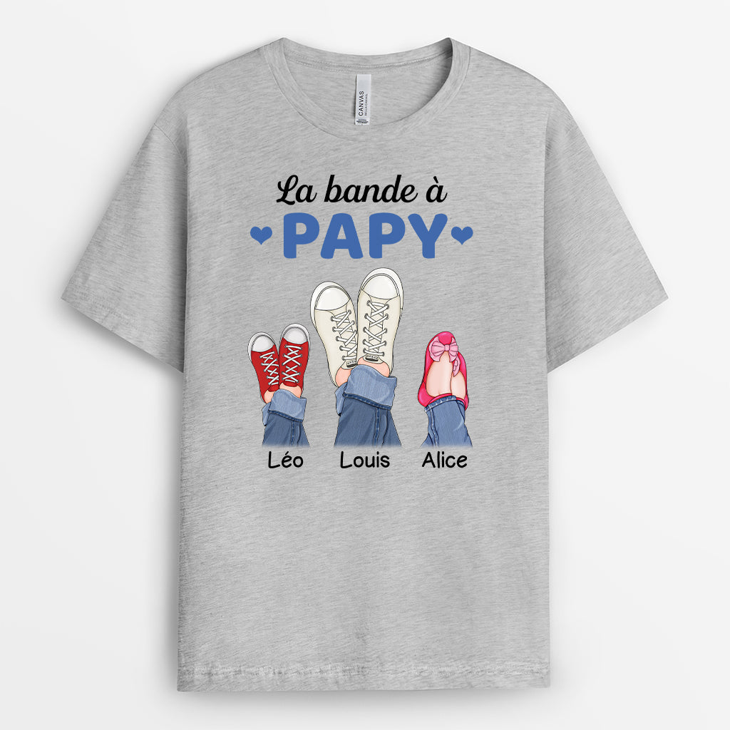 2703AFR2 la bande a papa version chaussures t shirt personnalise papa