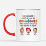 2727MFR2 le hasard a fait de nous des collegues version freres de coeur mug collegue personnalise