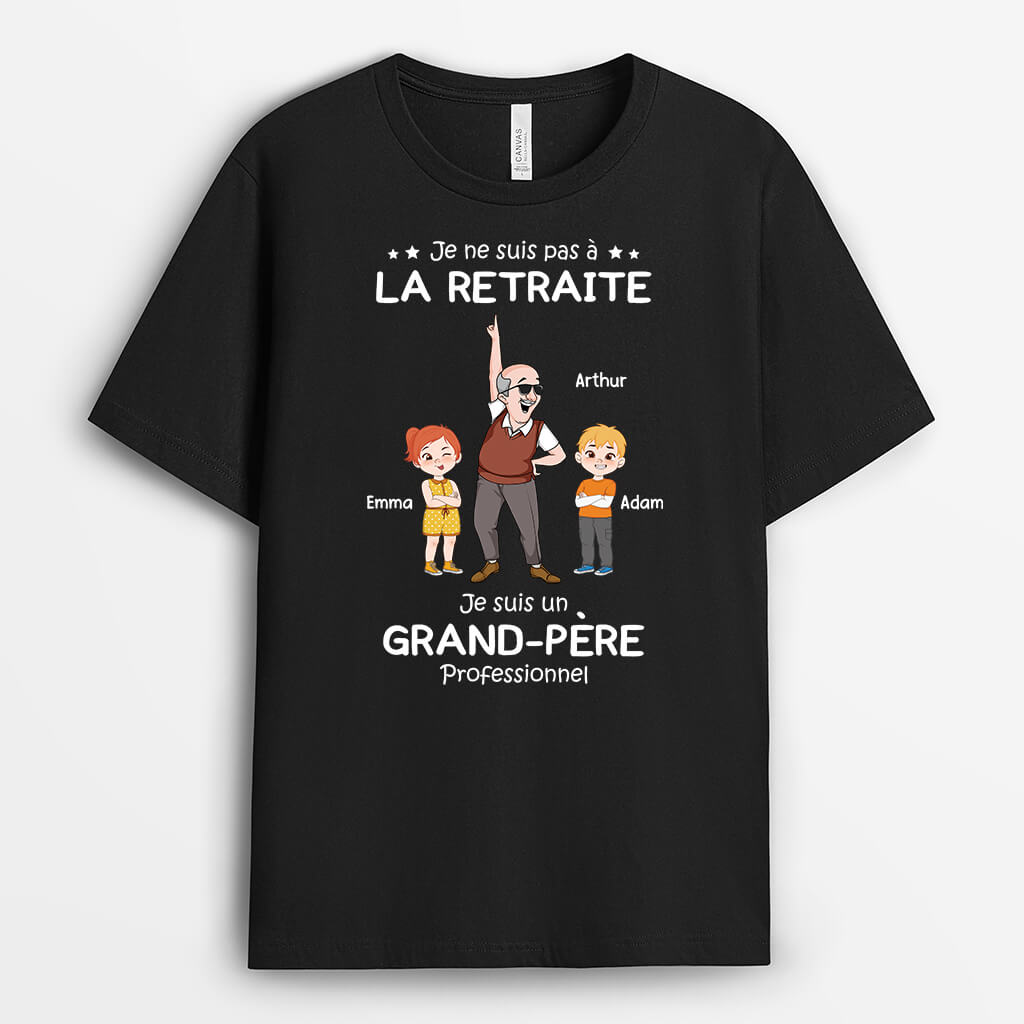 Je Suis Un Papy Professionnel Qui Danse - Cadeau Personnalisé | T-shirt Pour Papy