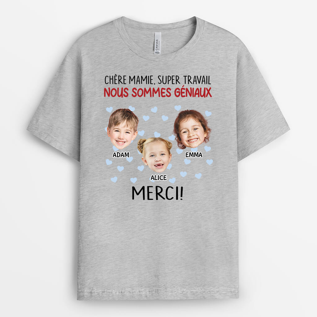 Chère Maman, Super Travail - Cadeau Personnalisé | T-shirt Pour Maman