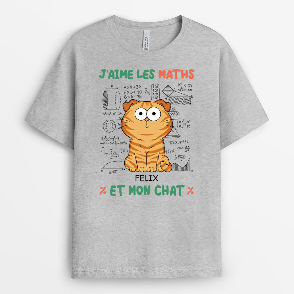 2746AFR2 jaime les maths et chat t shirt pour amoureux des chats_cb5778e8 b737 4a28 a92c eec08b669866
