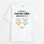 2752AFR1 ce maman papa chien appartient a avec os de chien pastel t shirt original avec chien