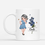 2776MFR2 mug personnalise femme dessin femme et fleur 2776M6N8A